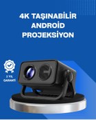 Resim Eco Lounge Android TV 11 İşletim Sistemli Elektrikli Odaklama Projektör 