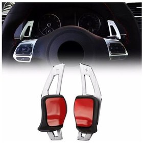 Resim Scirocco 2009-2015 Gümüş Direksiyon F1 Kulakçık Vites Paddle Shi 