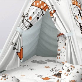 Resim instababyrooms Çocuk Oyun Çadırı Korsan Kedi Dijital Baskılı 