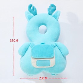 Resim Dianziye Yazlık Bebek Yürüme Korumalı Kafa Yastığı - Gelişmiş Geyik Desenli, Solunumlu Materyal, Yatay Sabitleme Kemer + Sıkma Sesli Özellikli, Fabrikadan Doğrudan 