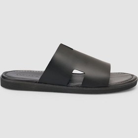 Resim Cabani %100 Hakiki Deri Siyah Erkek Terlik Siyah 