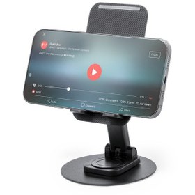 Resim V10 Telefon Tutucu Telefon Tablet Standı Metal 360 Kaydırmaz 