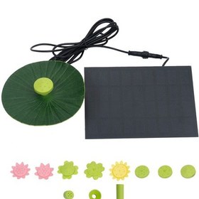 Resim Singree Güneş Enerjili Lotus Çeşme - 9 Nozüllü Bahçe, Kuş Banyosu Ve Göletler İçin 112 Karakter 