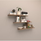 Resim Rafkestir Lima Gizli Bağlantılı Duvar Rafı Kafkas Meşe ( Mat ) 