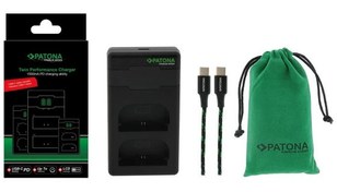 Resim Patona Premium Canon LP-E6 İkili Şarj Cihazı + PD20W Adaptör Patona Premium Canon LP-E6 İkili Şarj Cihazı + PD20W Adaptör