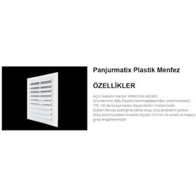 Resim 50 50 Plastik Menfez 