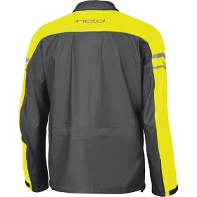 Resim Held Rain Stretch Üst Motosiklet Yağmurluk Siyah / Sarı 