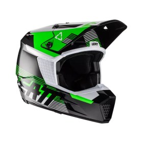 Resim Leatt motosiklet cross enduro kaskı GPX 3.5 V22 siyah yeşil L 