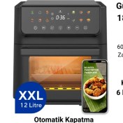 Resim Kumtel Fastfryer Xxl Haf-10 12 Lt Yağsız Fritöz 
