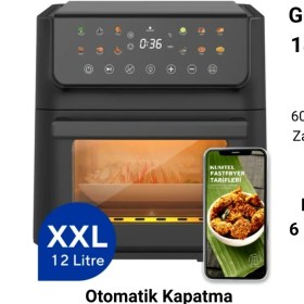 Resim Kumtel Fastfryer Xxl Haf-10 12 Lt Yağsız Fritöz 