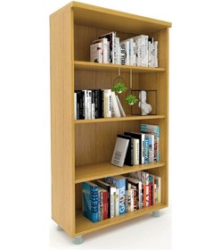 Resim Modüler Dünyası Kitaplık Dosya Dolabı Teak - 80X35X153 Teak 