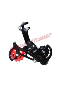 Resim Bisiklet Arka Attırıcı - Kaydıraç - Makara İndex Büyük Makara Siyah 