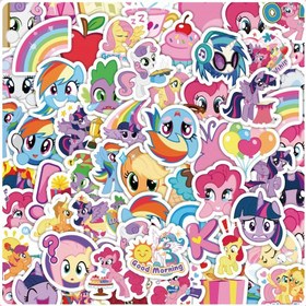 Resim 60 Sevimli Karikatür My Little Pony Defter Çıkartmaları Defter Defter Süsleme Çıkartmaları, Günlük Hediyeler İçin İdeal Seçim 