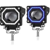 Resim Geeksen 2 Adet Motosiklet Led Ekstra Far, 120w 12000lm, 3000k/6000k/8000k, Ip68 Su Geçirmez, Atv/kamyon İçin 