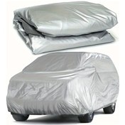 Resim Topshop1 Universal Car Cover Silvery 157.48x62.99x47.24 İnç Uv Koruma Su Geçirmez Toz Geçirmez Mevsimlik Araç Kılıfı 