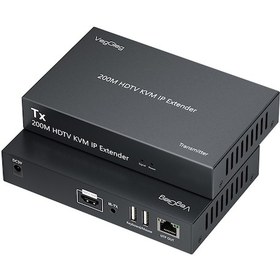 Resim Veggieg 1080p Full Hd 60hz Hdmı Kvm Ip Extender 200 Metre Cat5e/6 Hdmı Menzil Genişletici Uzatıcı 