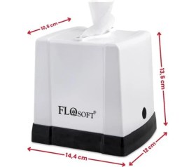 Resim Flora Cömert Peçetelik, Dekoratif Peçete Dispenseri ve Düzenleyicisi F291 Beyaz 