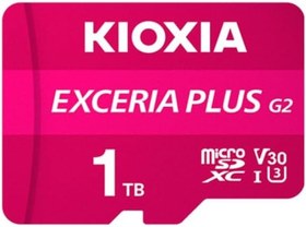 Resim KIOXIA 1TB Exceria Plus G2 Micro SDXC 4K 100/90MB/sn Hafıza Kartı (SD Adaptörlü) 