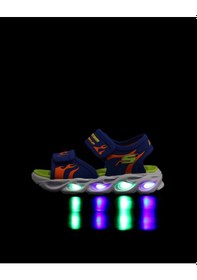 Resim Skechers Thermo-splash - Heat Tıde Küçük Erkek Çocuk Mavi Işıklı Sandalet 400102n Blor Mavi 