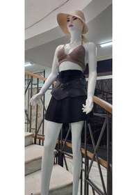 Resim Eren Style Boho Antik Tokalı Doğal Taş Detaylı Zımbalı D Hakiki Deri Kemer 80 Cm-90 Cm Siyah 