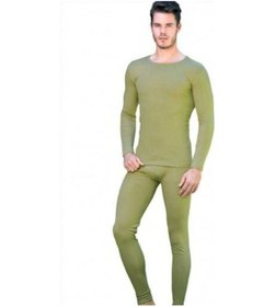 Resim 1 Adet Haki Renk Termal Alt Üst Takım Haki 