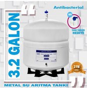 Resim 3,2 Galon Su Arıtma Cihazı Tankı Metal 