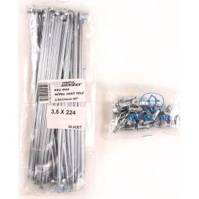 Resim MotoMaster Universal ÇİN / TR MENŞELİ ENDURO Nipel Jant Teli 3,5.224Mm 90°-Yamaha Kros 