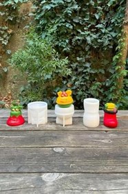 Resim Rufus Concept 3D Christmas Üçlü Silikon Mum Kalıp Seti 