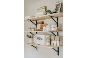 Resim Beasym Ağır Yük Raf Altı Ayak Raf Tutucu Destekli L Demir 33 x 50 cm Siyah Montaj Aparatı Beyaz (4 Adet) 