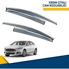 Resim Point Ford Mondeo Mügen Cam Rüzgarlığı ( Nikelajlı ) 2014 - 2020 Arası 4 Lü Set 