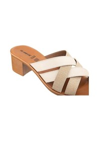 Resim Muya Anagram 33000-594 Anatomik Taban Kadın Terlik Krem Altın 36-40 Krem 