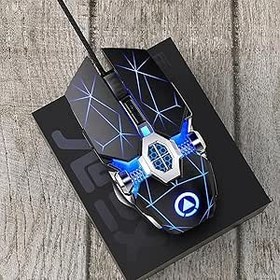 Resim Microcase 3200DPI Kablolu Işıklı Ergonomik Tasarım Oyuncu Gaming Mouse - AL5046 (BEYAZ) 