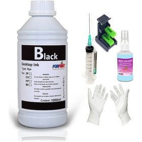 Resim HP Yazıcılar için Uyumlu Kartuş Dolum Seti Siyah 1000 ML 