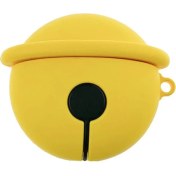 Resim Bipower Airpods 1-2. Nesil Uyumlu Kılıf Yuvarlak Zil Sarı 
