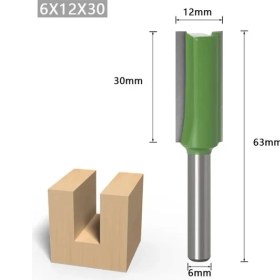 Resim 2Liyao 6X12X30 1 Adet 1/4 6mm Shank Düz Bit Giyotin Temizleme Gömme Trim Ahşap Karbür Yönlendirici Bit Freze Kesiciler Ağaç Işleme Araçları Kesiciler (Yurt Dışından) 