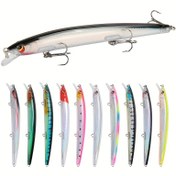Resim 1 adet 13.7cm/14g Uzun Atışlı Balıkçılık Yemi, Karides Turna Balığı için Plastik Sert Crankbait, Tatlısu Deniz Balıkçılığı için Yüzen Balıkçılık Yemi 