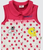 Resim Tweety Kız Bebek Yelek 6-18 Ay Ekru Ekru 
