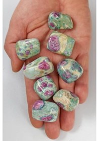 Resim Yakutlu Fuksit Tamburlu Parça Ruby In Fuchsite 403-1 