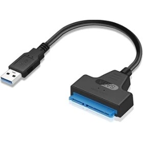Resim USB 3.0 To Sata 3 Kablosu 6 Gbps 2.5 Inch HDD SSD 22 Pin 