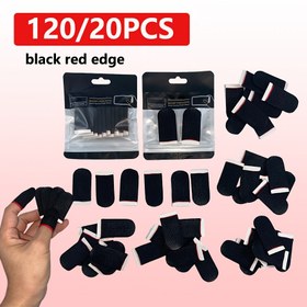 Resim Yüksek Duyarlı Oyun Parmağı Kılıfı, 120 Adet ve 20 Adet Setler, Karbon Fiber Oyun Parmağı Kılıfı, Nefes Alabilir ve Ter Geçirmez Oyun Parmağı Kılıfı, Dokunma Önleyici Oyun Parmağı Kılıfı, Mobil Oyunlar ve Tüm Dokunma Ekranlı Cihazlar için Uygun 