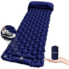 Resim Ayak Pompasında Kamp Yapımı İçin Yastık İle Şişme Uyku Pedi Hızlı Enflasyon Diğer 