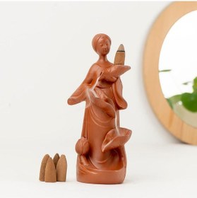 Resim Zen Kadın Temalı Geri Akış Şelale Tütsülük 