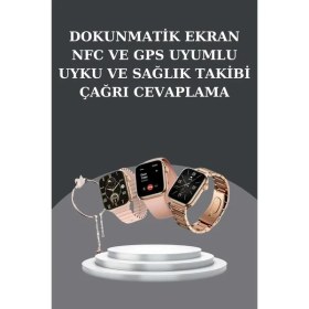 Resim Zero Land Zeroshop Kadınlara Özel Bileklik Hediyeli Akıllı Saat ve Dijital Göstergeli Anc Özellikli Bluetooth Kulaklık 