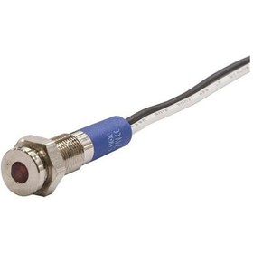 Resim 6.0Mm Metal Kablolu Sinyal Lambası Kırmızı Ip67 10V-30V 