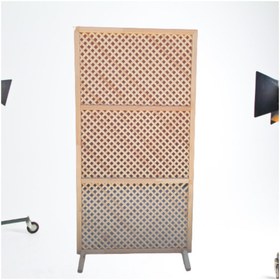 Resim sdf kereste Ahşap Paravan Seperatör 100*190 