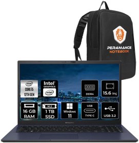 Resim ExperBook B1502CBA i5 1235U 16GB RAM 1TB SSD 15.6" FHD W11HOME BQ0555 & PER4 Çanta 