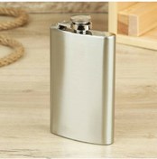 Resim matchbang 6 Oz (177 Ml)paslanmaz Matara-viski,kanyak Şişesi 