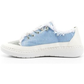 Resim Gönderi(R) Gönderi R Mavi Kot Triko Taşlı Comfort Dolgu Taban Sneaker Mavi 