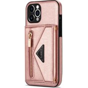 Resim MC Apple iPhone Çapraz Gövde Tarzı Kart Yuvası Cüzdan Kılıf Uyumlu iPhone 12 Pro Max (6,7 Inç) (Yurt Dışından) 