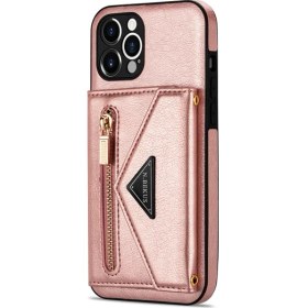 Resim MC Apple iPhone Çapraz Gövde Tarzı Kart Yuvası Cüzdan Kılıf Uyumlu iPhone 12 Pro Max (6,7 Inç) (Yurt Dışından) 